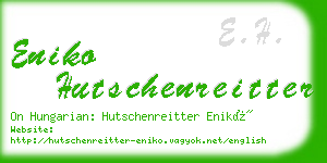 eniko hutschenreitter business card